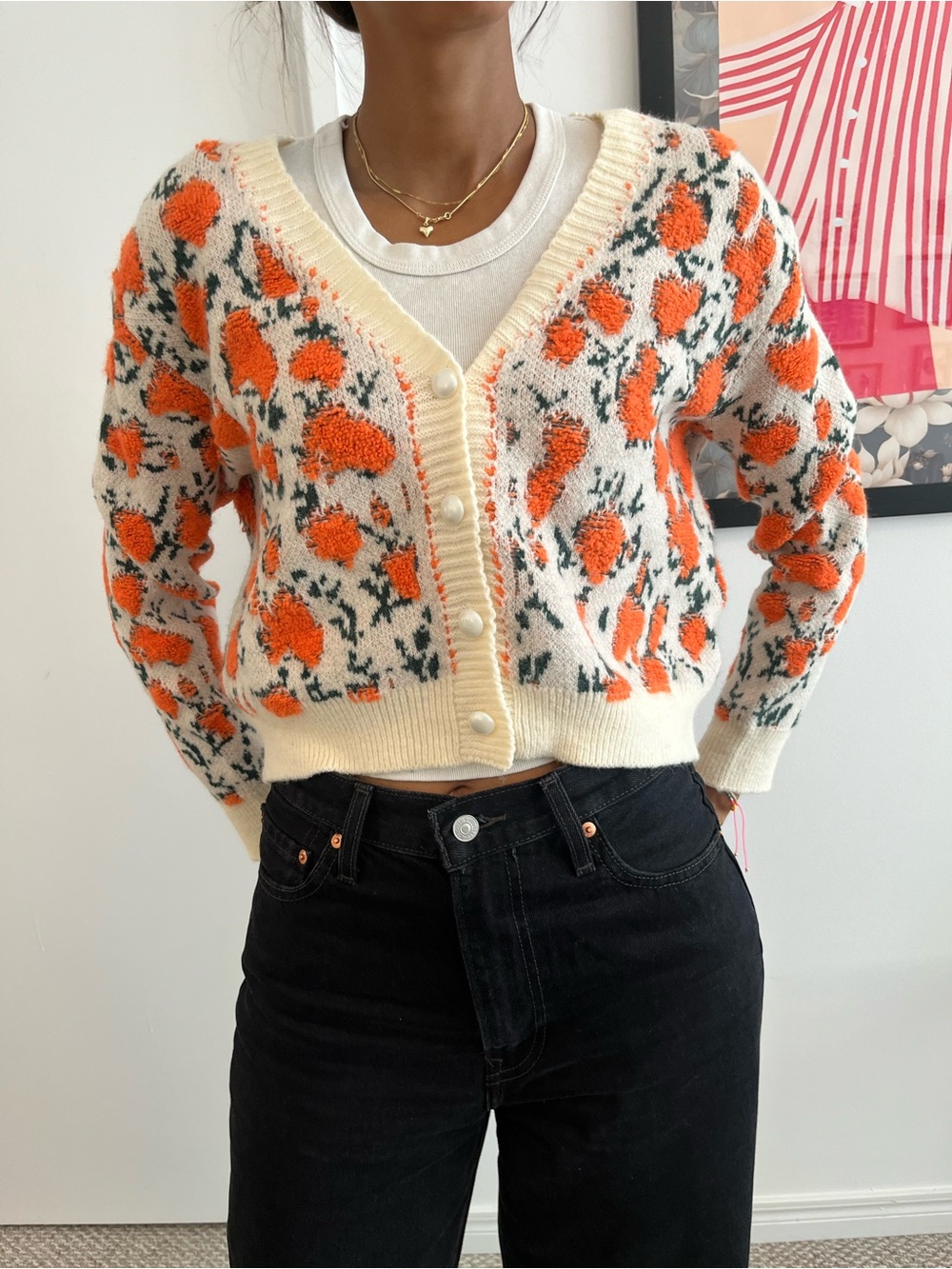 Floral cardigan S/M